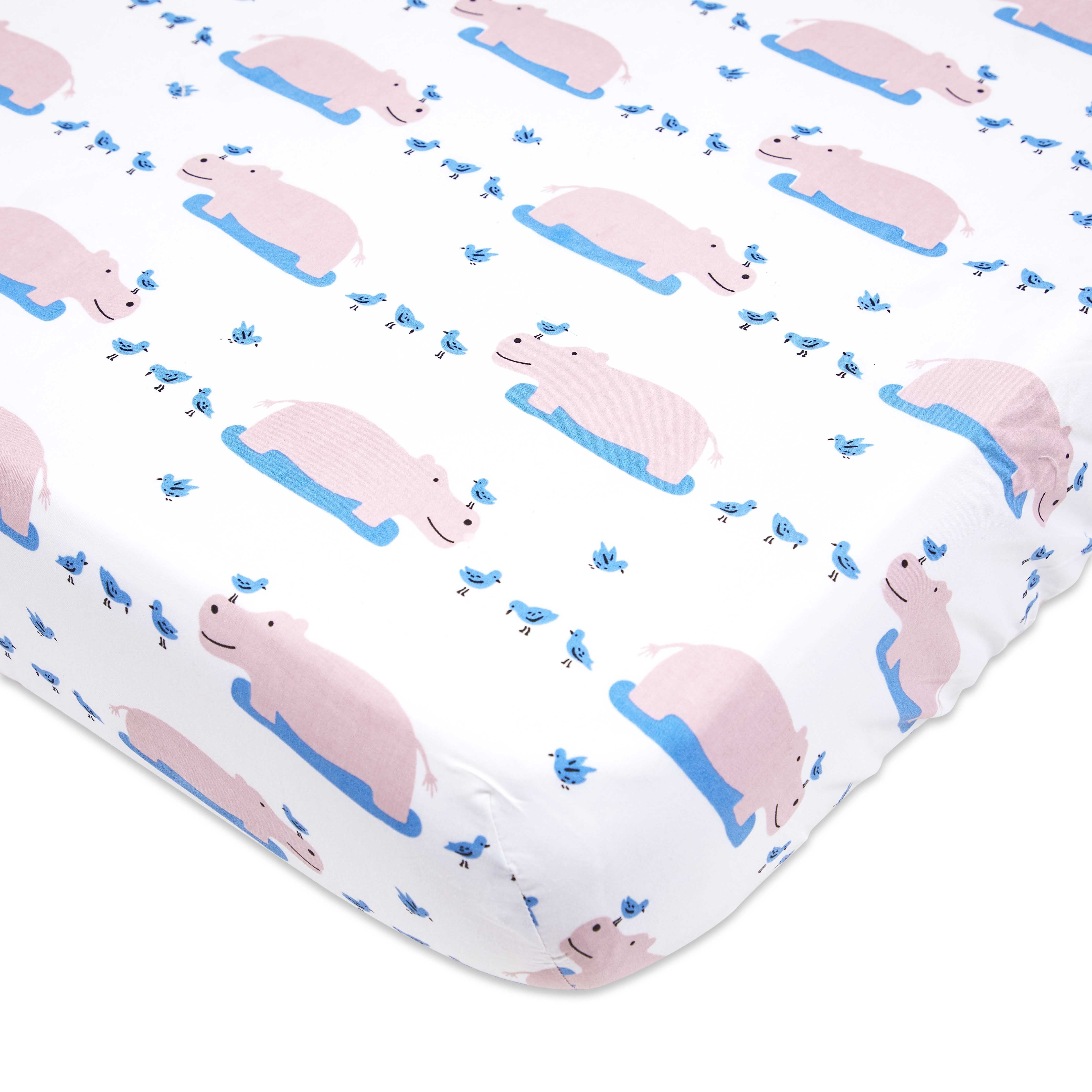 Cot Bedding Set – Happy As A Hippo