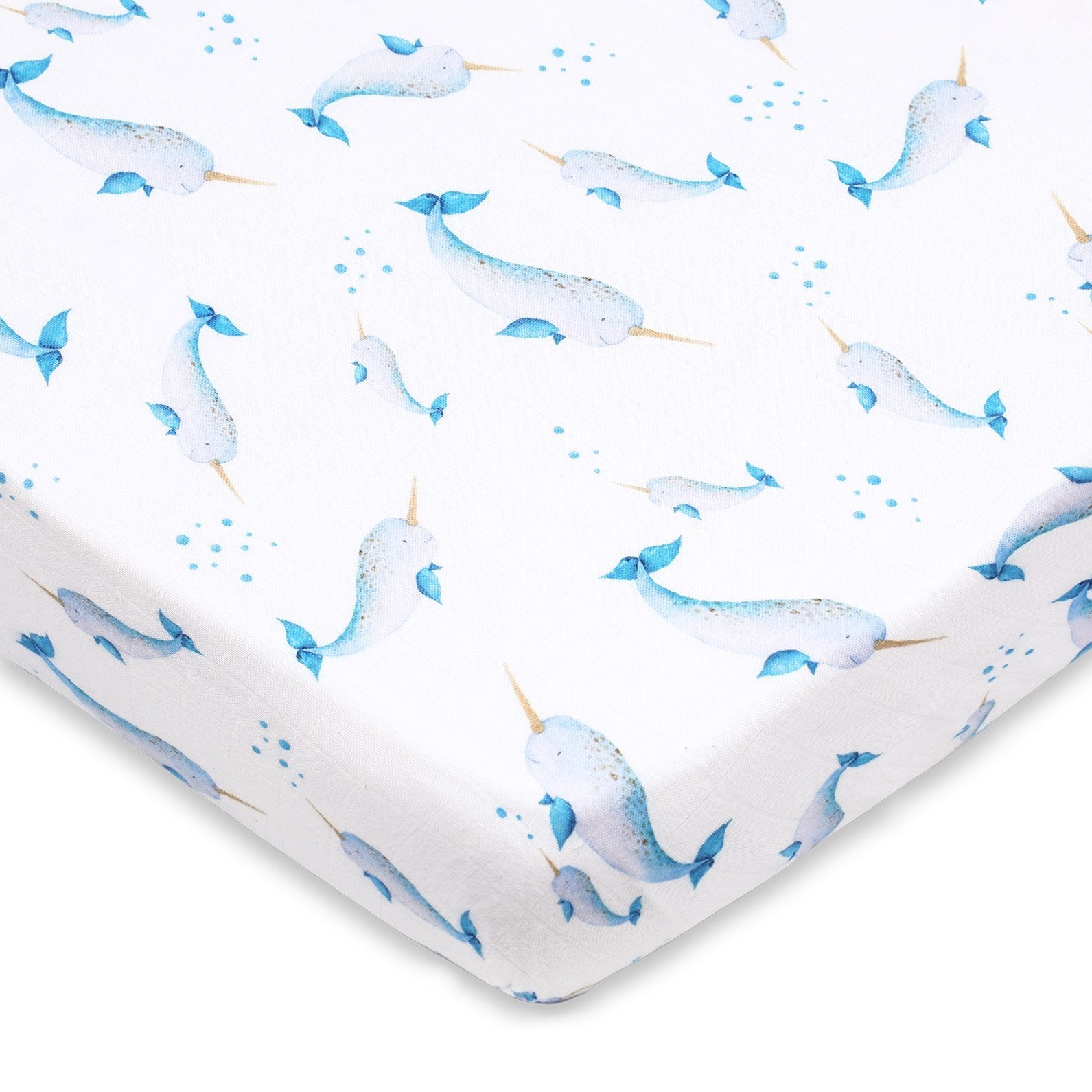 Cot Bedding Set – Believe in Narwhals