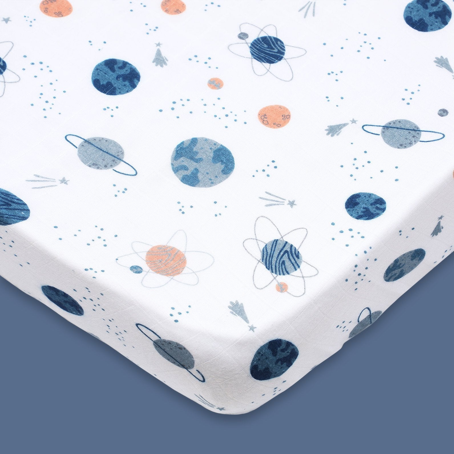 Bamboo Muslin Fitted Cot Sheet – Out Of This World