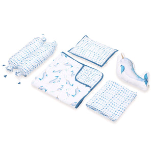 Cot Bedding Set – Believe in Narwhals