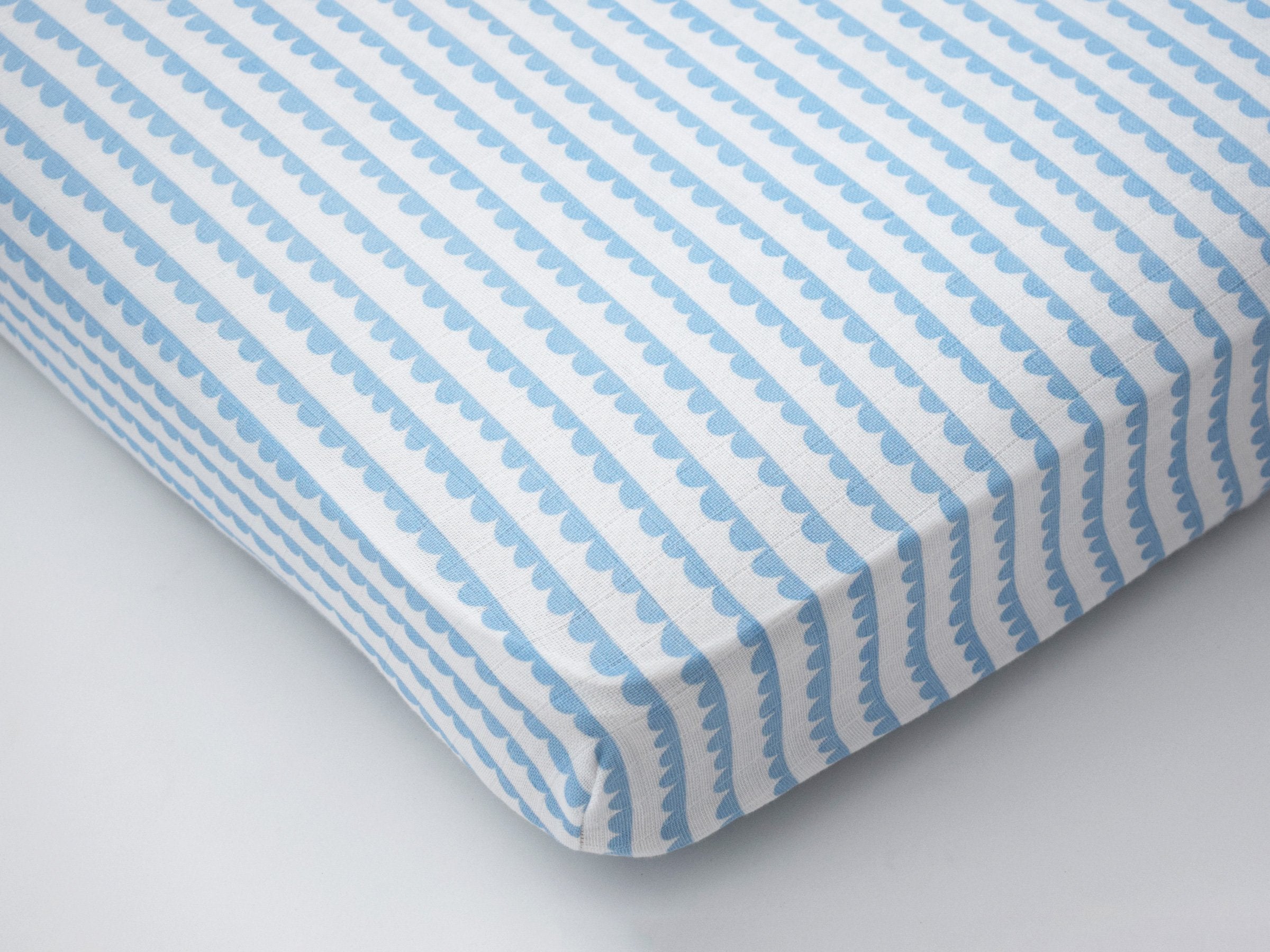 Cot Bedding Set – Up, Up & Away (Blue)