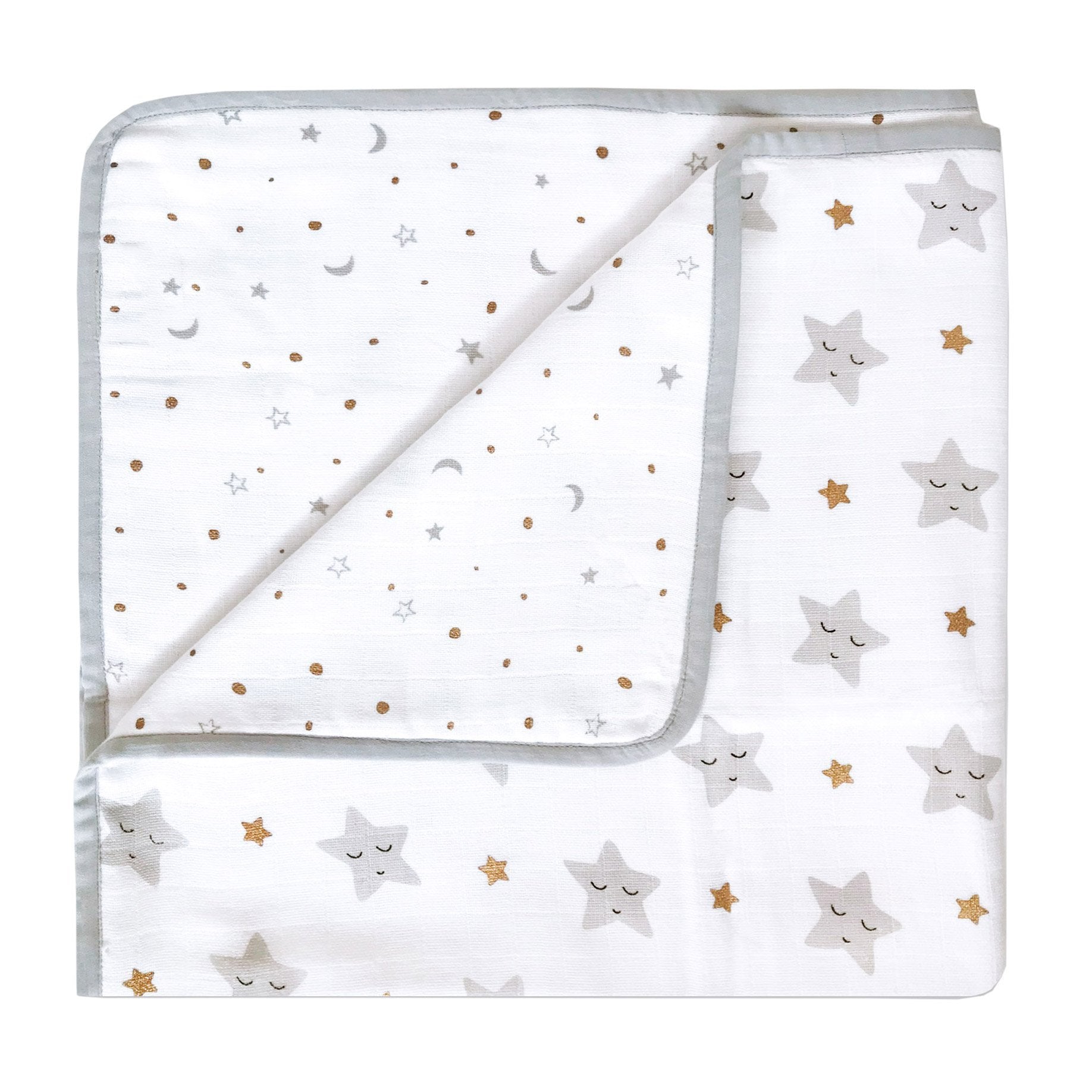 Cot Bedding Set – Sleepy Star (Metallic)